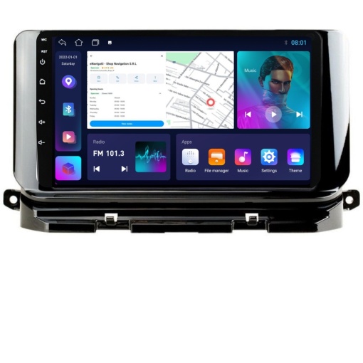 Navigatie Skoda Octavia IV (2020-2024) cu Android, 1GB RAM, 16 GB, Ecran IPS 10" 1024 x 600, WiFi, Bluetooth, suport camera DVR