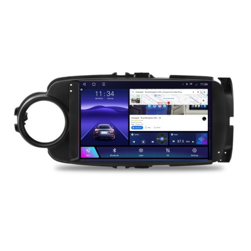Navigatie Toyota Yaris P13 (2011-2020) Negru cu Android, 8GB RAM, 128GB ROM, Ecran QLED 9" Touchscreen, CarPlay Wireless, DSP Pro
