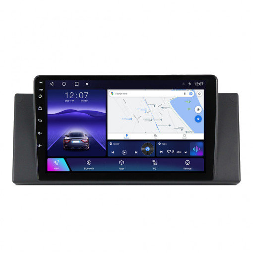 Navigatie BMW X5 E53 2000-2006 9 INCH 2 GB RAM + 32 GB ROM QLED 4 CORE CARPLAY COOLER