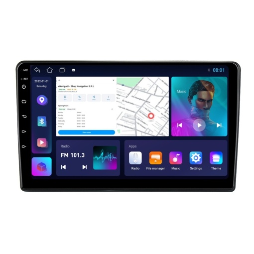 Navigatie Seat Alhambra (dupa 2010) cu Android, 2GB RAM, 32 GB, Ecran IPS 10" 1280 x 720, CarPlay & Android Auto, WiFi, Bluetooth, suport camera DVR