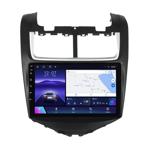 Navigație Dedicată Chevrolet Aveo (2014-2017) 8GB RAM, 128GB, Ecran QLED 9", CarPlay, Android Auto, Slot SIM 4G