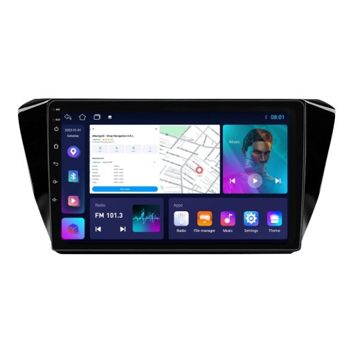 Navigatie Skoda Superb III (dupa 2015) cu Android, 1GB RAM, 16 GB, Ecran IPS 10" 1024 x 600, WiFi, Bluetooth, suport camera DVR