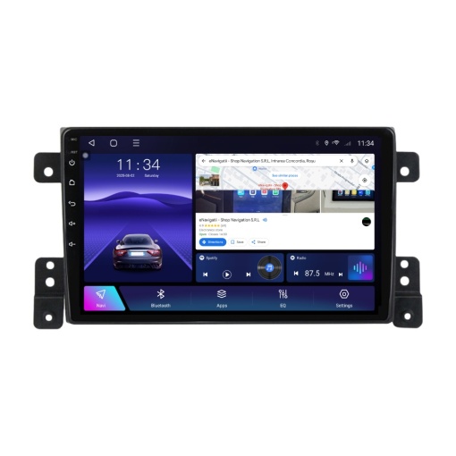 Navigatie Suzuki Grand Vitara II (2005-2015) cu Android, 8GB RAM, 128GB ROM, Ecran QLED 9" Touchscreen, CarPlay Wireless, DSP Pro