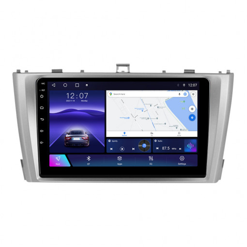Navigatie Toyota Avensis 2008-2015 9 INCH 2 GB RAM + 32 GB ROM (CULOARE ARGINTIU) QLED 4 CORE CARPLAY COOLER