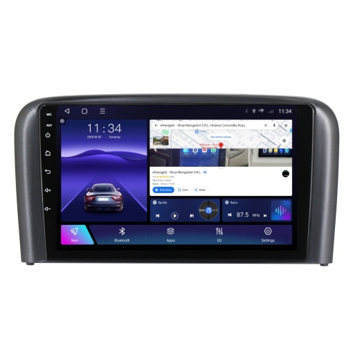 Navigatie Volvo S80 I (2004-2006) cu Android, 8GB RAM, 128GB ROM, Ecran QLED 9" Touchscreen, CarPlay Wireless, DSP Pro