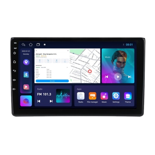 Navigatie Audi A4 B6-B7 (2000-2008) cu Android, 1GB RAM, 16 GB, Ecran IPS 9" 1024 x 600, WiFi, Bluetooth, suport camera DVR
