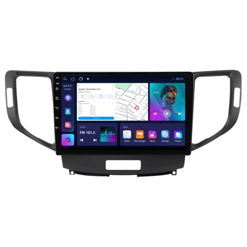 Navigatie Honda Accord VIII (2008-2012) cu Android, 2GB RAM, 32 GB, Ecran IPS 9" 1280 x 720, CarPlay & Android Auto, WiFi, Bluetooth, suport camera DVR