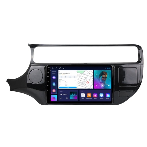 Navigatie Kia Rio III (2014-2017) cu Android, 1GB RAM, 16 GB, Ecran IPS 9" 1024 x 600, WiFi, Bluetooth, suport camera DVR