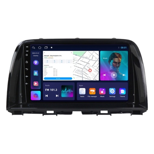 Navigatie Mazda CX-5 (2011-2017) cu Android, 2GB RAM, 32 GB, Ecran IPS 9" 1280 x 720, CarPlay & Android Auto, WiFi, Bluetooth, suport camera DVR