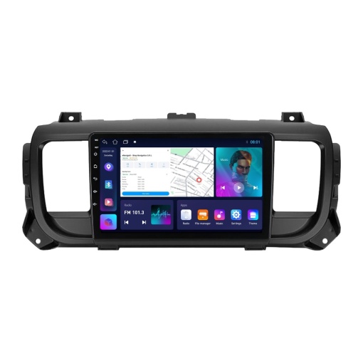 Navigatie Citroen Jumpy (dupa 2016) cu Android, 1GB RAM, 16 GB, Ecran IPS 9" 1024 x 600, WiFi, Bluetooth, suport camera DVR