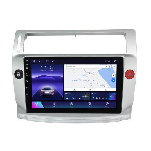 Navigație Dedicată Citroen C4 (2004-2009), Gri, 2GB RAM, 32GB, Octa-Core, Ecran QLED 9", CarPlay, Android Auto, Slot SIM 4G