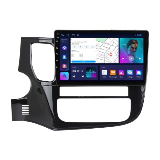 Navigatie Mitsubishi Outlander III (2012-2019) cu Android, 2GB RAM, 32 GB, Ecran IPS 10" 1280 x 720, CarPlay & Android Auto, WiFi, Bluetooth, suport camera DVR