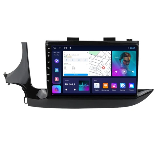 Navigatie Opel Mokka A (2016-2020) cu Android, 2GB RAM, 32 GB, Ecran IPS 9" 1280 x 720, CarPlay & Android Auto, WiFi, Bluetooth, suport camera DVR