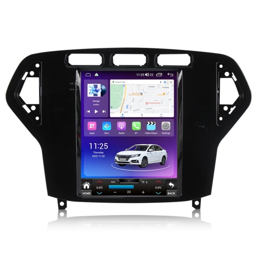 Navigatie Tip Tesla Ford Mondeo IV 2007-2011 9.7 INCH 6 GB RAM + 128 GB ROM QLED 8 CORE SIM CARPLAY COOLER