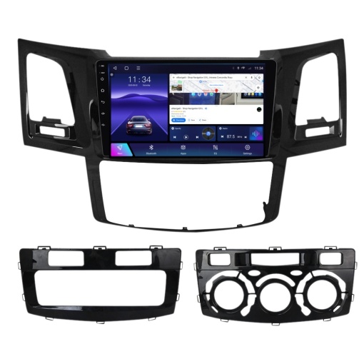 Navigatie Toyota Hilux VII (2004-2015) cu Android, 6GB RAM, 128GB ROM, Ecran QLED 9" Touchscreen, CarPlay Wireless, DSP