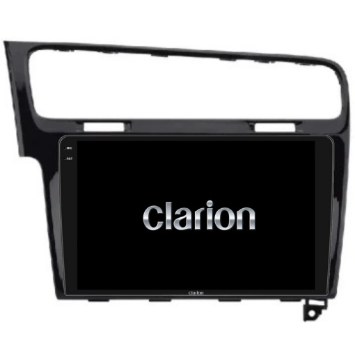 Navigatie Android Clarion GL-700 XD6125 10 Inch VW Golf VII (2012-2020) negru lucios, 4 GB, 64 GB, QLED 2K