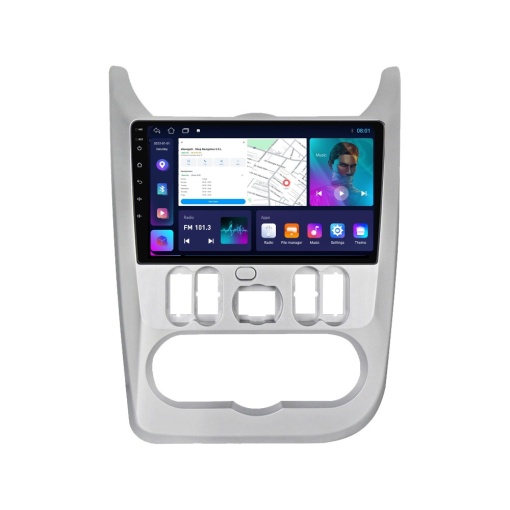 Navigatie Dacia Duster 1 (2010-2013) cu Android, 2GB RAM, 32 GB, Ecran IPS 9" 1280 x 720, CarPlay & Android Auto, WiFi, Bluetooth, suport camera DVR