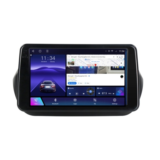 Navigatie Fiat Fiorino (2007-2021) cu Android, 2GB RAM, 32GB ROM, Ecran 9" Touchscreen, CarPlay, SIM 4G