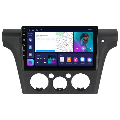 Navigatie Mitsubishi Outlander I (2001-2006) cu Android, 1GB RAM, 16 GB, Ecran IPS 10" 1024 x 600, WiFi, Bluetooth, suport camera DVR