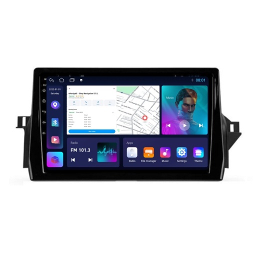 Navigatie Toyota Camry (dupa 2021) cu Android, 1GB RAM, 16 GB, Ecran IPS 10" 1024 x 600, WiFi, Bluetooth, suport camera DVR