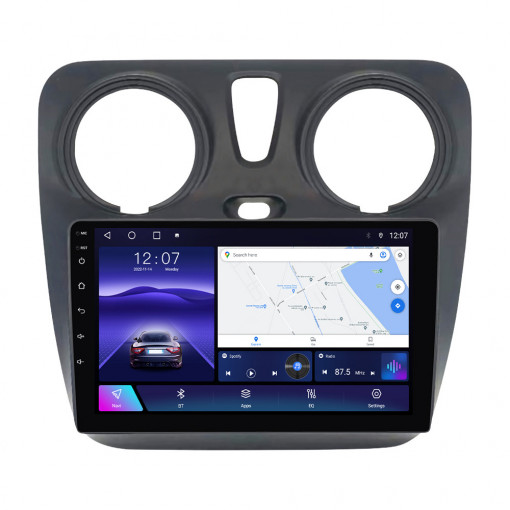 Navigatie Dacia Dokker 2012-2020 9 inch 2 GB RAM + 32 GB ROM QLED 8 CORE SIM CARPLAY COOLER