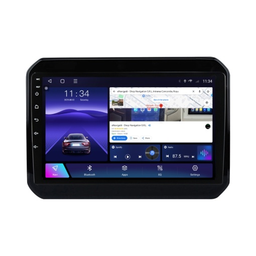 Navigatie Suzuki Ignis III (2016+) cu Android, 2GB RAM, 32GB ROM, Ecran 9" Touchscreen, CarPlay, SIM 4G