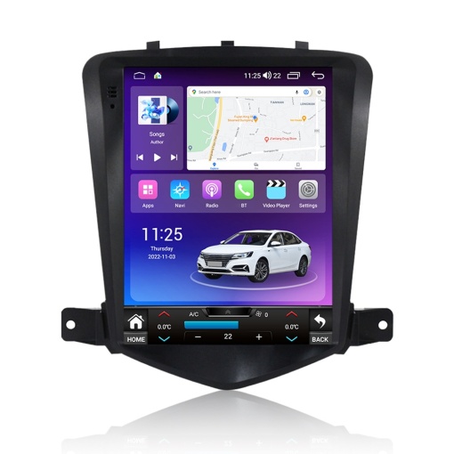 Navigatie Tip Tesla Chevrolet Cruze 2012-2015 9.7 INCH 2 GB RAM + 32 GB ROM QLED 8 CORE SIM CARPLAY COOLER