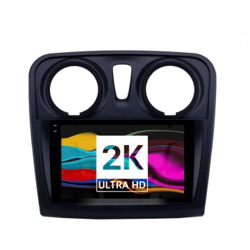 Navigatie Android 2K Dacia Logan 2 (2012-2020) cu Android, 4 GB RAM, 64 GB, Ecran QLED 9.5 Inch 2000x1200, CarPlay Wireless, 4G