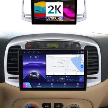 Navigatie Android 2K Hyundai Accent III (2005-2012) cu Android, 8 GB RAM, 128 GB, Ecran QLED 9.5 Inch 2000x1200, CarPlay Wireless, 4G - Img 2