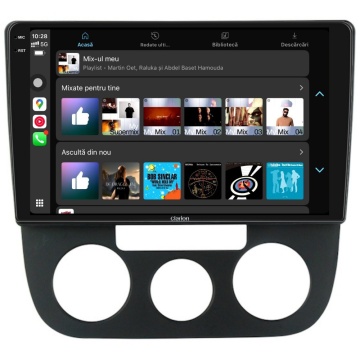 Navigatie Android Clarion GL-700 XD6125 10 Inch VW Golf V (2003-2010) cu AC, 8 GB, 256 GB, QLED 2K