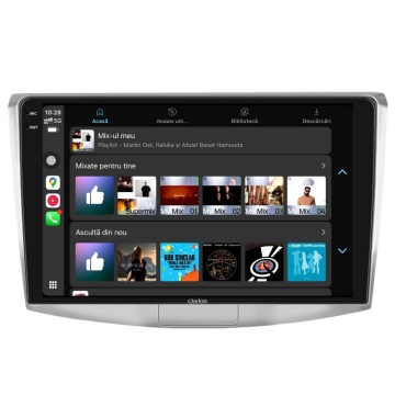 Navigatie Android Clarion GL-700 XD6125 10 Inch VW Passat CC (2008-2018) argintiu, 4 GB, 64 GB, QLED 2K