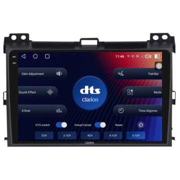 Navigatie Android Clarion GL-700 XD6125 9 Inch Toyota Land Cruiser Prado J120 (2002-2010), 8 GB, 256 GB, QLED 2K - Img 5