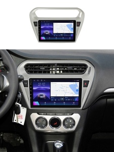 Navigație Dedicată Citroen C-Elysee (2012-2021) 4GB RAM, 64GB, Octa-Core, Ecran QLED 9", CarPlay, Android Auto, Slot SIM 4G