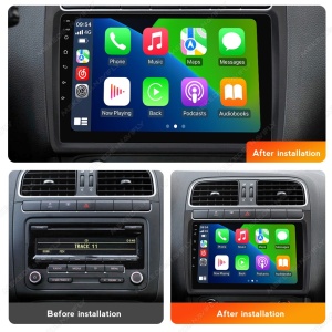 Navigatie Dedicata VW Polo 6R (2009-2018) cu Android, CarPlay, Octa-Core, 2GB RAM, Ecran 9" Touchscreen, SIM 4G - Img 3