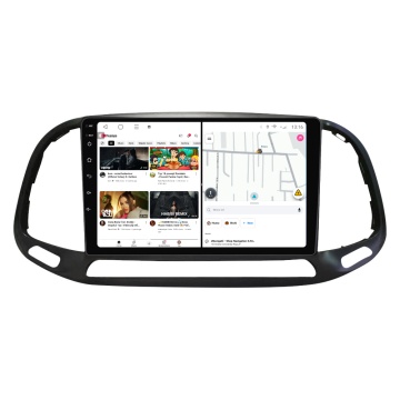 Navigatie Fiat Doblo (dupa 2015) cu Android, 4GB RAM, 64 GB, Ecran QLED 9 Inch, CarPlay & Android Auto, WiFi, Bluetooth, suport camera DVR - Img 2