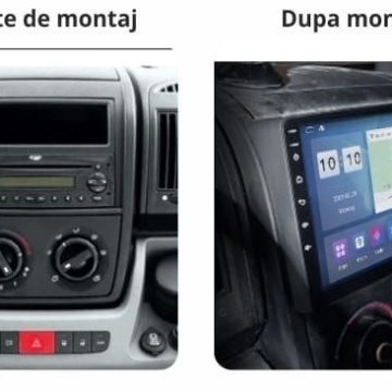 Navigatie Fiat Ducato (2006-2022) - cu cd player original cu Android, 8GB RAM, 128GB ROM, Ecran QLED 9" Touchscreen, CarPlay Wireless, DSP Pro - Img 3