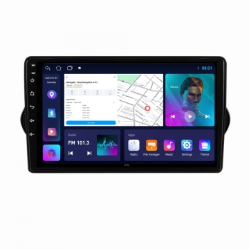 Navigatie Fiat Tipo (dupa 2015) cu Android, 2GB RAM, 32 GB, Ecran IPS 9" 1280 x 720, CarPlay & Android Auto, WiFi, Bluetooth, suport camera DVR