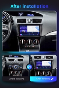 Navigatie Mazda 3 2010-2012 9 inch 4 GB RAM + 64 GB ROM QLED 8 CORE SIM CARPLAY COOLER - Img 5