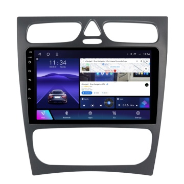 Navigatie Mercedes C-Class W203 (2000-2004) cu Android, 6GB RAM, 128GB ROM, Ecran QLED 9" Touchscreen, CarPlay Wireless, DSP