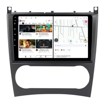 Navigatie Mercedes CLC-Class CL203 (2008-2011) cu Android, 6GB RAM, 128GB ROM, Ecran QLED 9" Touchscreen, CarPlay Wireless, DSP - Img 3