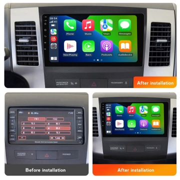 Navigatie Peugeot 4007 (2007-2013) cu Android, 6GB RAM, 128GB ROM, Ecran QLED 9" Touchscreen, CarPlay Wireless, DSP - Img 2