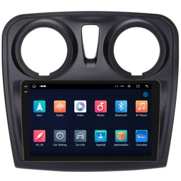 Navigatie Piloton Dacia Logan 2 (2012-2020) - 8GB RAM, 256GB, Grile Rotunde Octa Core 2Ghz, Display 2K, SIM 4G
