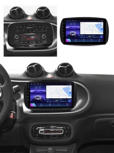 Navigatie Smart For Two For Four 2015-2020 9 inch 1 GB RAM + 32 GB ROM 4 Core COOLER - Img 2