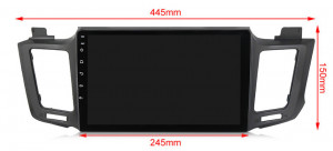 Navigatie Toyota Rav4 2012-2018 10 INCH 2 GB RAM + 32 GB ROM QLED 4 CORE CARPLAY COOLER - Img 4