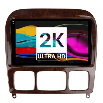 Navigatie Android 2K Mercedes S-Class W220 (1998-2005) cu Android, 4 GB RAM, 64 GB, Ecran QLED 9.5 Inch 2000x1200, CarPlay Wireless, 4G