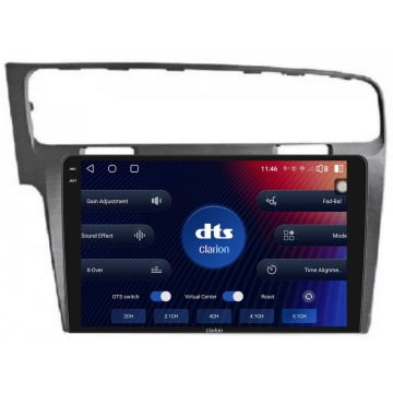 Navigatie Android Clarion GL-700 XD6125 10 Inch VW Golf VII (2012-2020) gri, 4 GB, 64 GB, QLED 2K