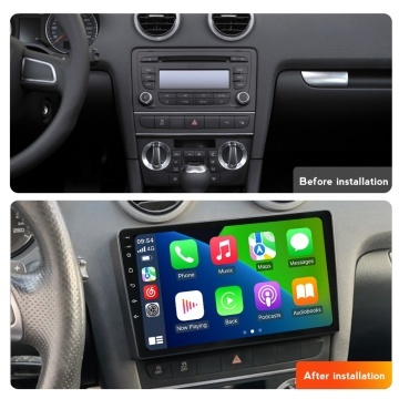 Navigatie Audi A3 8P (2003-2013) cu Android, 2GB RAM, 32 GB, Ecran IPS 9" 1280 x 720, CarPlay & Android Auto, WiFi, Bluetooth, suport camera DVR - Img 4