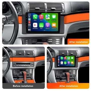 Navigatie BMW Seria 5 E39 (1995-2003) cu Android, 2GB RAM, 32 GB, Ecran IPS 9" 1280 x 720, CarPlay & Android Auto, WiFi, Bluetooth, suport camera DVR - Img 4