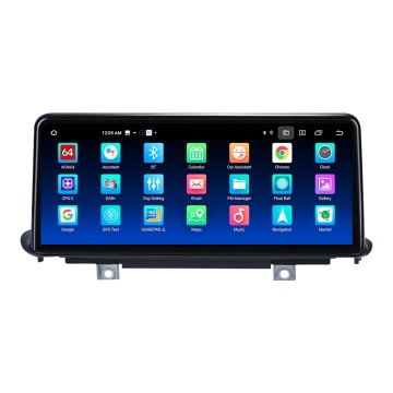 Navigație Android 10.25” pentru BMW X5 F15 / F85 (2013-2018), ecran IPS HD, compatibilitate CarPlay & Android Auto, procesor 8 Core, 4GB RAM, 64GB ROM, slot SIM 4G LTE, design integrat OEM.