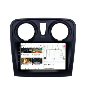 Navigatie Dacia Logan II (2012-2020) cu Android, 8GB RAM, 128GB ROM, Ecran QLED 9" Touchscreen, CarPlay Wireless, DSP Pro - Img 2